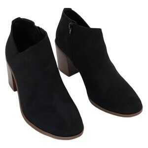 Style Co Felaa Asymmetrical Ankle Booties Black Women's 8.5M